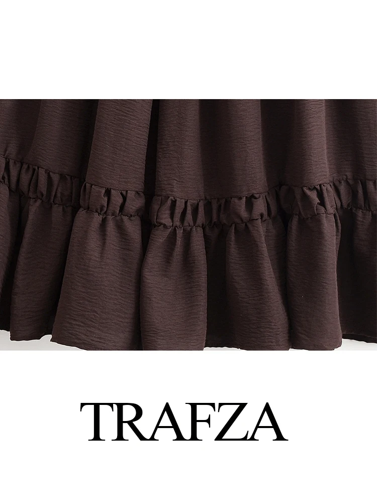 เดรสยาวผู้หญิง HH 2025 ดีไซน์เก๋ไก๋ โชว์หลัง แต่งระบาย สวยสง่า เซ็กซี่ สายเดี่ยว คอวี ทรงเข้ารูป