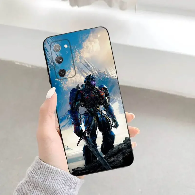 Film T-Transformers Cool Phone Case For Samsung S23,22,21FE 20,10lite 9,8,5plus 6,7edge Note20,20ultra Black Silicone