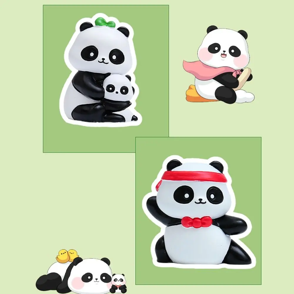 Genuine Chinese Panda Blind Boxes Lovely Figure Cute Dolls Mystery Box Toys Cartoon Handheld Resin Desktop Ornaments