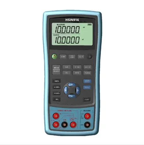 

HSIN916 Portable Handheld Temperature Calibrator Multifunction Process Signal Calibration Instrument for Thermocouple Resistance