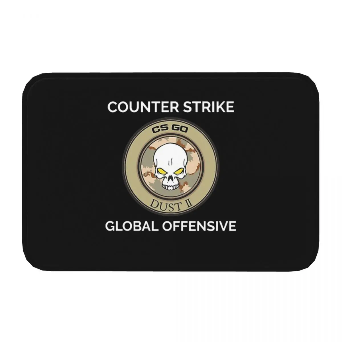 Counter Strike Bathroom Mat DUST II COUNTER STRIKE GLOBAL OFFENSIVE Doormat Kitchen Carpet Outdoor Rug Home Decor