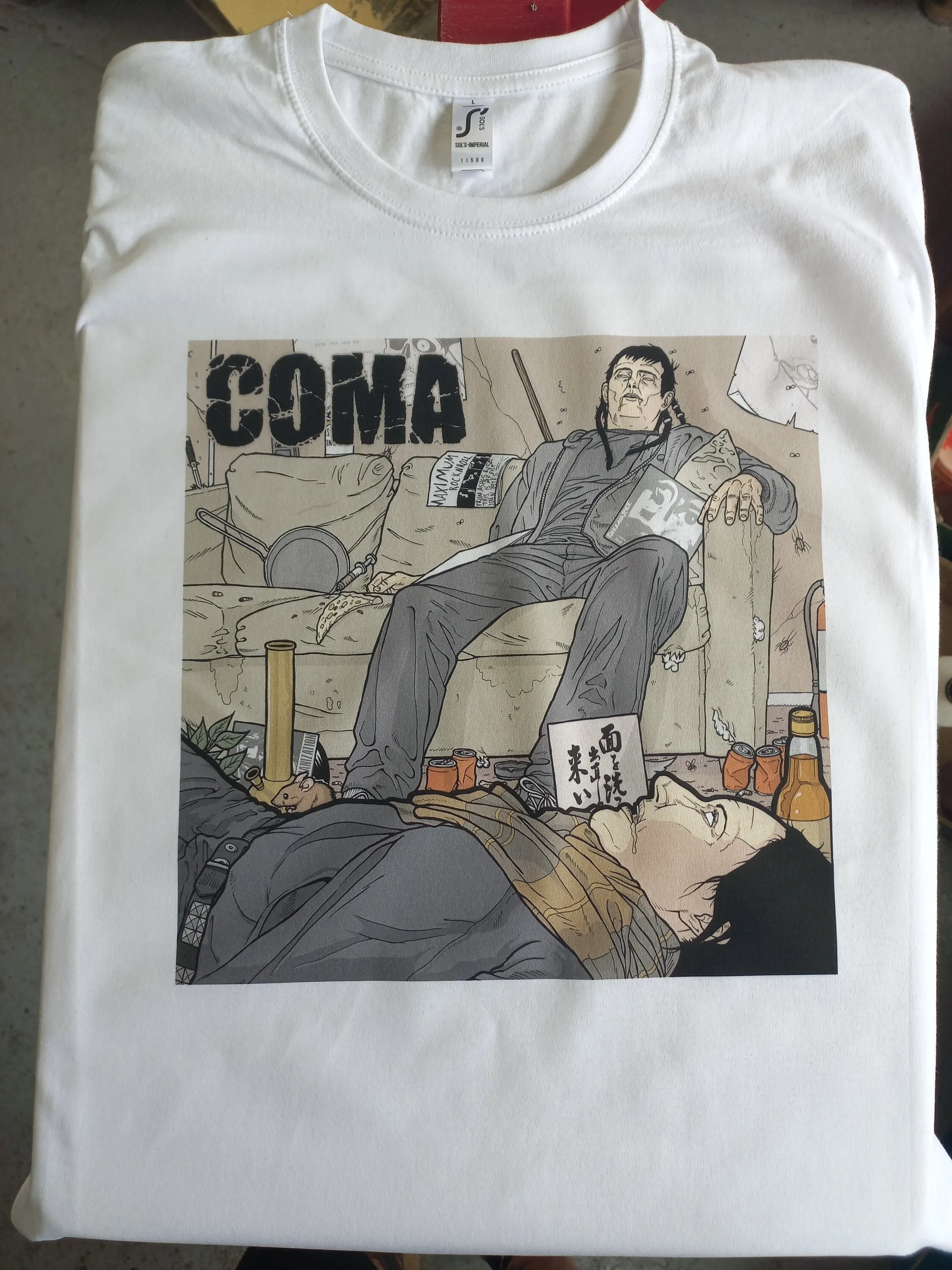 Coma Crust D Beat Merch Punk T Shirt Prints Sweden