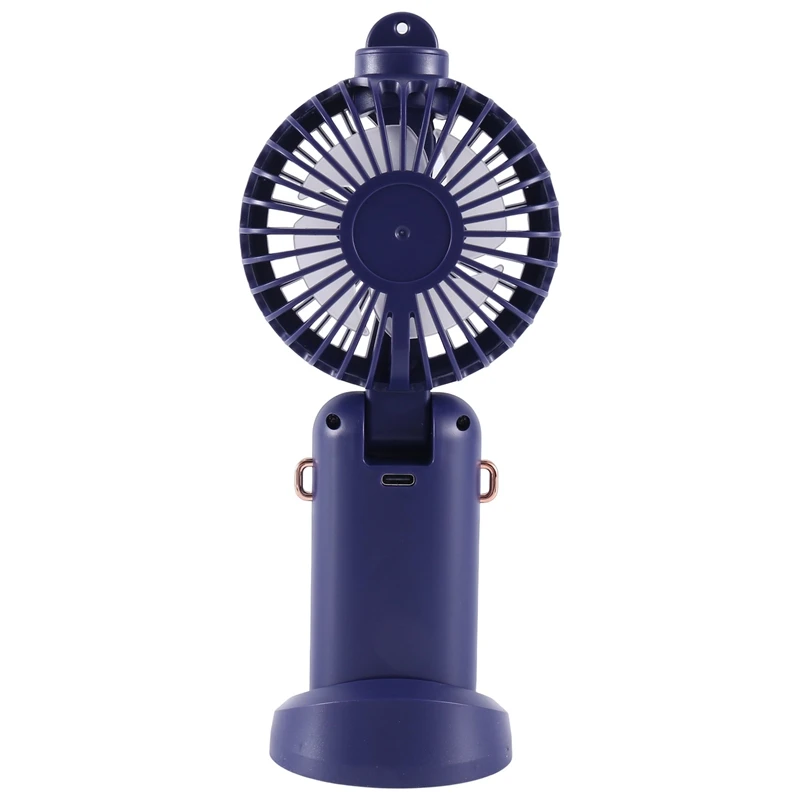 Vendita superiore 5000Mah Ventilatore elettrico pieghevole USB ricaricabile Ventola di raffreddamento ad aria Funzione spray Ventilatore portatile con display digitale a 5 velocità