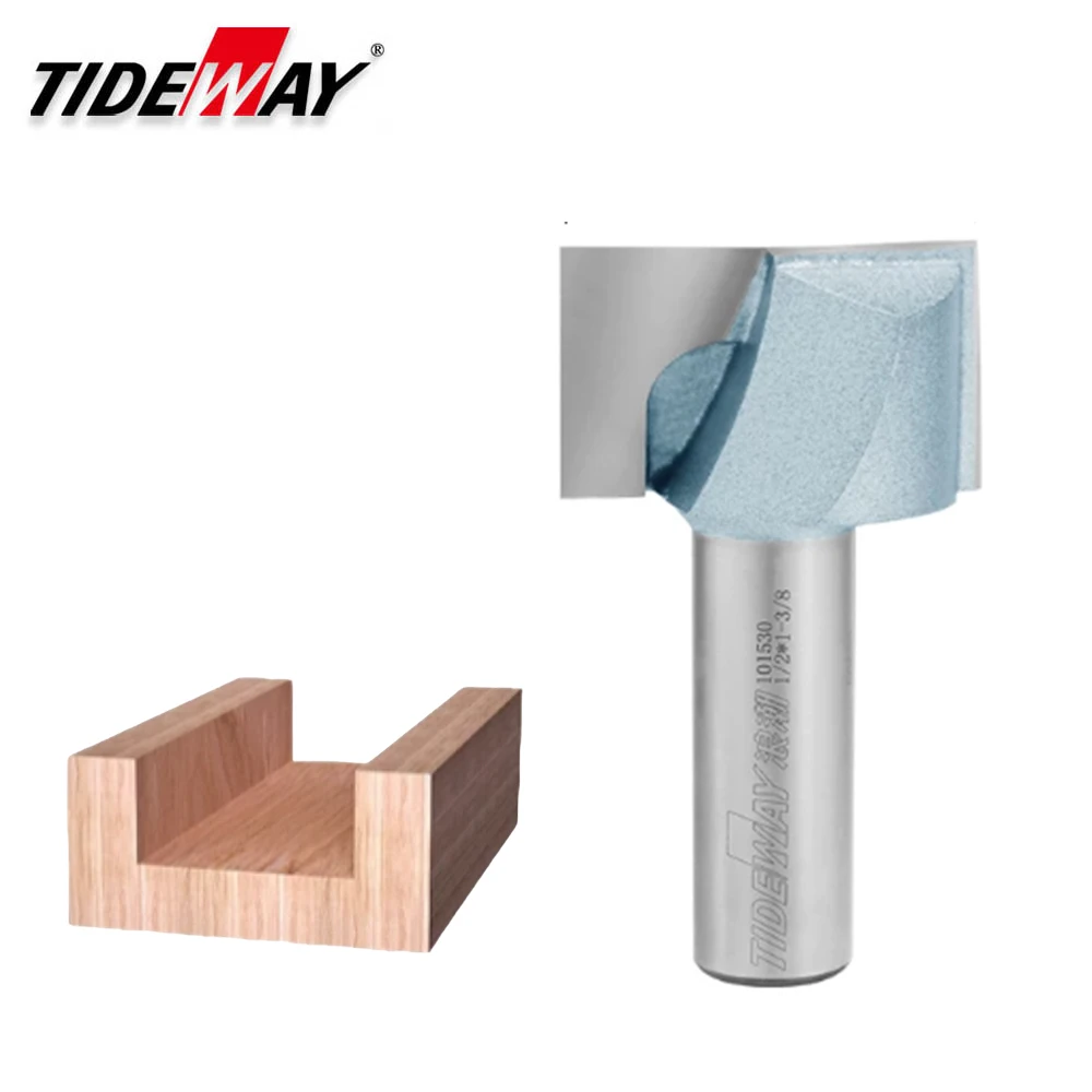 

Tideway Industrial Grade 1/4 1/2 Inch Shank Cleaning Bottom Router Bit CNC Trimming Engraving Milling Cutter Woodworking Tool