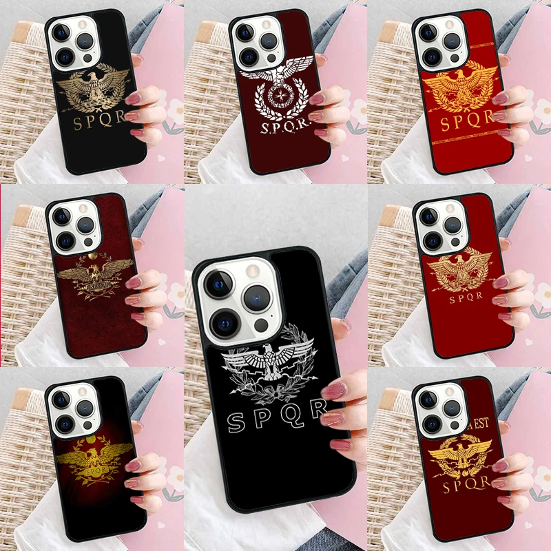 Чехол для телефона SPQR Roman Imperial Legion для iPhone 16 15 14 plus XR XS 11 12 mini 13 pro max coque Shell Fundas