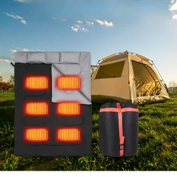 Outdoor USB Electric Blanket,Heated Sleeping Bag for Two,Wider Version for Camping,Convenient Heated Bag for Cold Weather