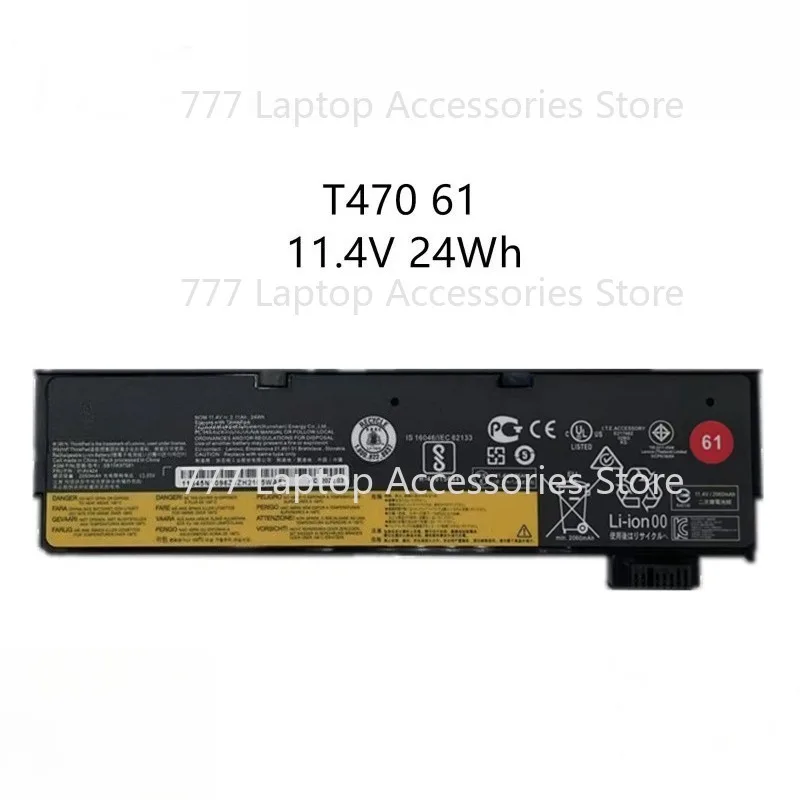 XXX  3-CELL Genuine 24WH Battery For Lenovo ThinkPad T470 T480 T570 T580 SB10K97583