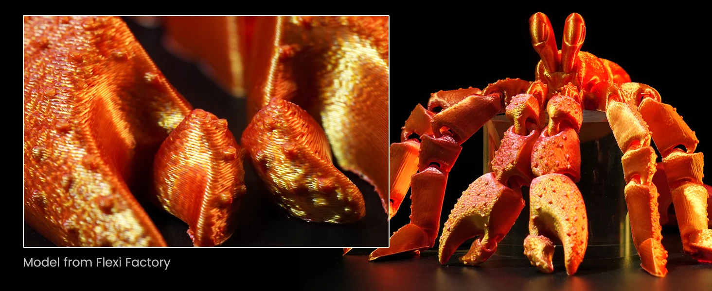 SUNLU PLA PLUS Silk 1.75mm 3D-Druckerfilament Zwei/Drei-Ton Glänzende Seidentextur Farbverlauf Kompatibel mit den meisten FDM-3D-Druckern – Detail 9