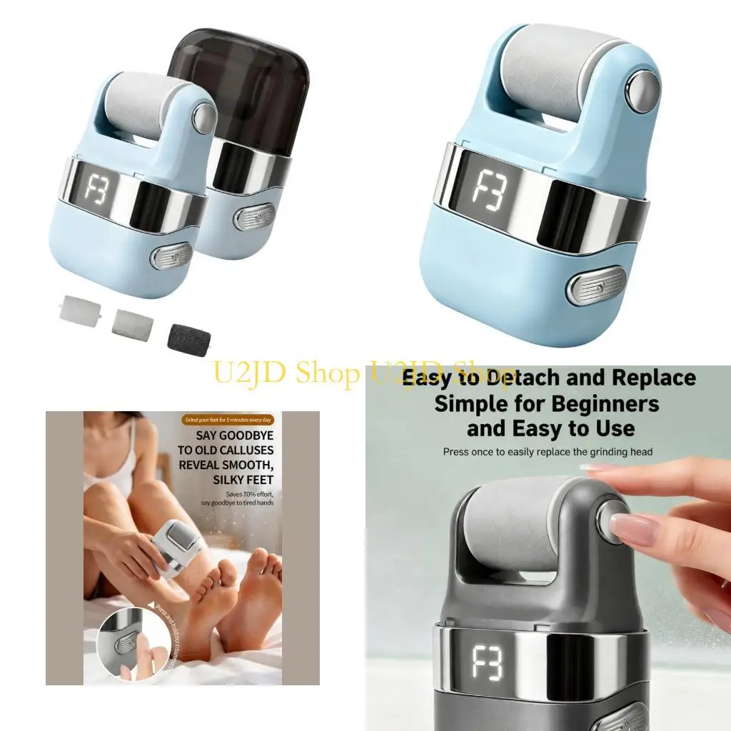U2JD Cordless Foot File Foot Care Device For Effective Exfoliation Lightweighted