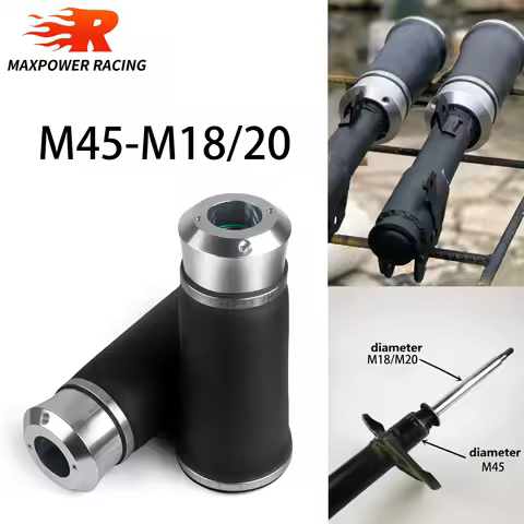 2PCS Universal M45-18 / M45-20 Airbag Air Ride Suspension Kit Air Ride Shock Absorber With Open Flange for Perodua Honda Toyota