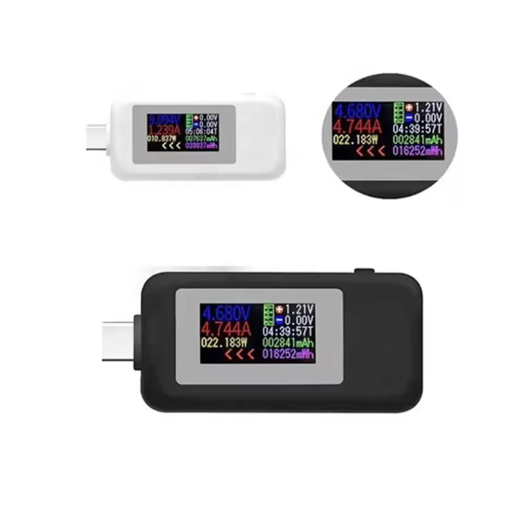 نوع C اختبار ثنائي الاتجاه شاشة ملونة USB فاحص التيار والجهد الكهربائي USB-C اختبار ثنائي الاتجاه KWS-1902C #2