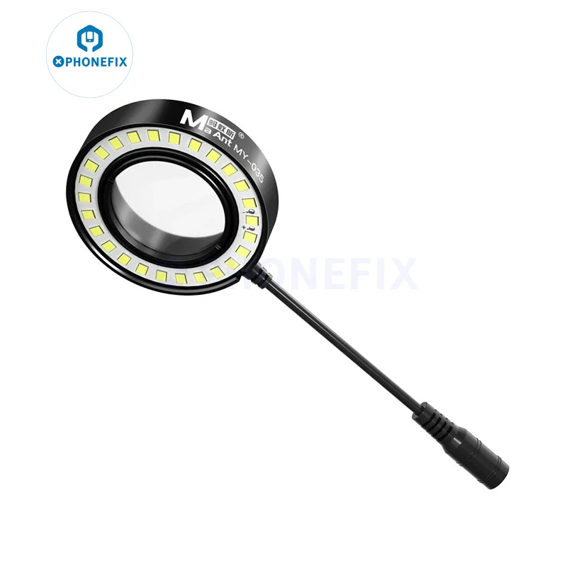 MaAnt MY-035 Microscope 26 LED Ring Light Lamp Dust Oil Proof Anti Fume Illuminator Lamp Smoke Prevention Repair Light Source