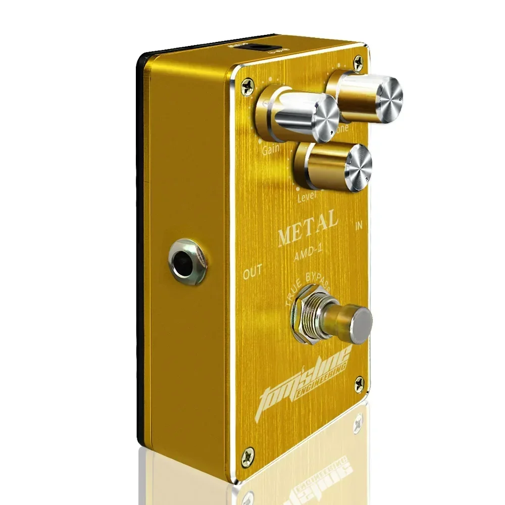 AROMA Metal Electric Guitar Pedal Effect Metal Distortion Effect True Bypass Pedal Aluminum Alloy Housing AMD-1 Guitar Accessory