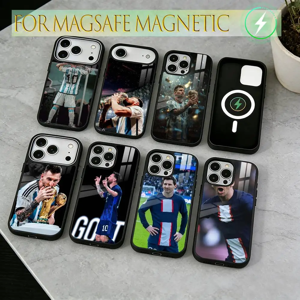

La Pulga Lionel Messi Phone Case For iPhone17,16,15,14,13,12,11 Plus,Pro Magnetic with Magsafe Wireless Charging