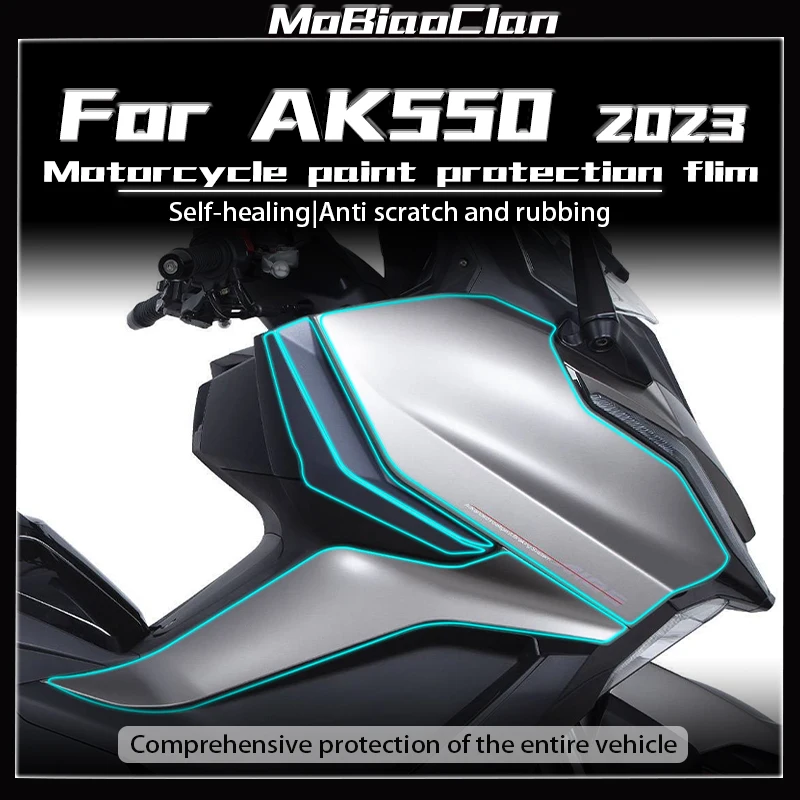 

Для KYMCO AK550 ak550 2023, мотоциклетная самовосстанавливающаяся ТПУ, полное покрытие, невидимая защита от царапин, PPF, защитная пленка для краски, глянцевая пленка