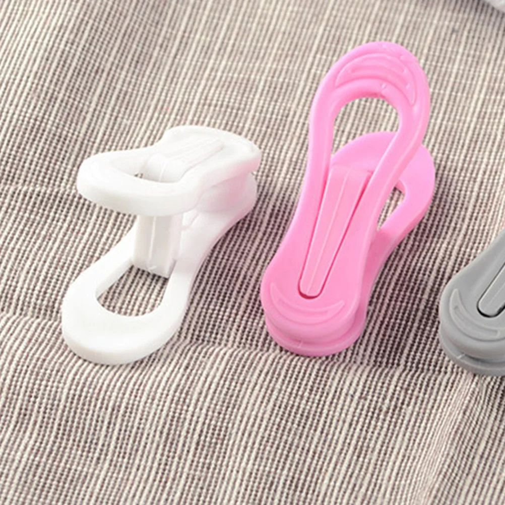 

20Pcs Plastic Clothes Clips Windproof Laundry Pegs Quilt Clamp Towel Clamps Clothes Clamps for Outdoor Indoor Drying