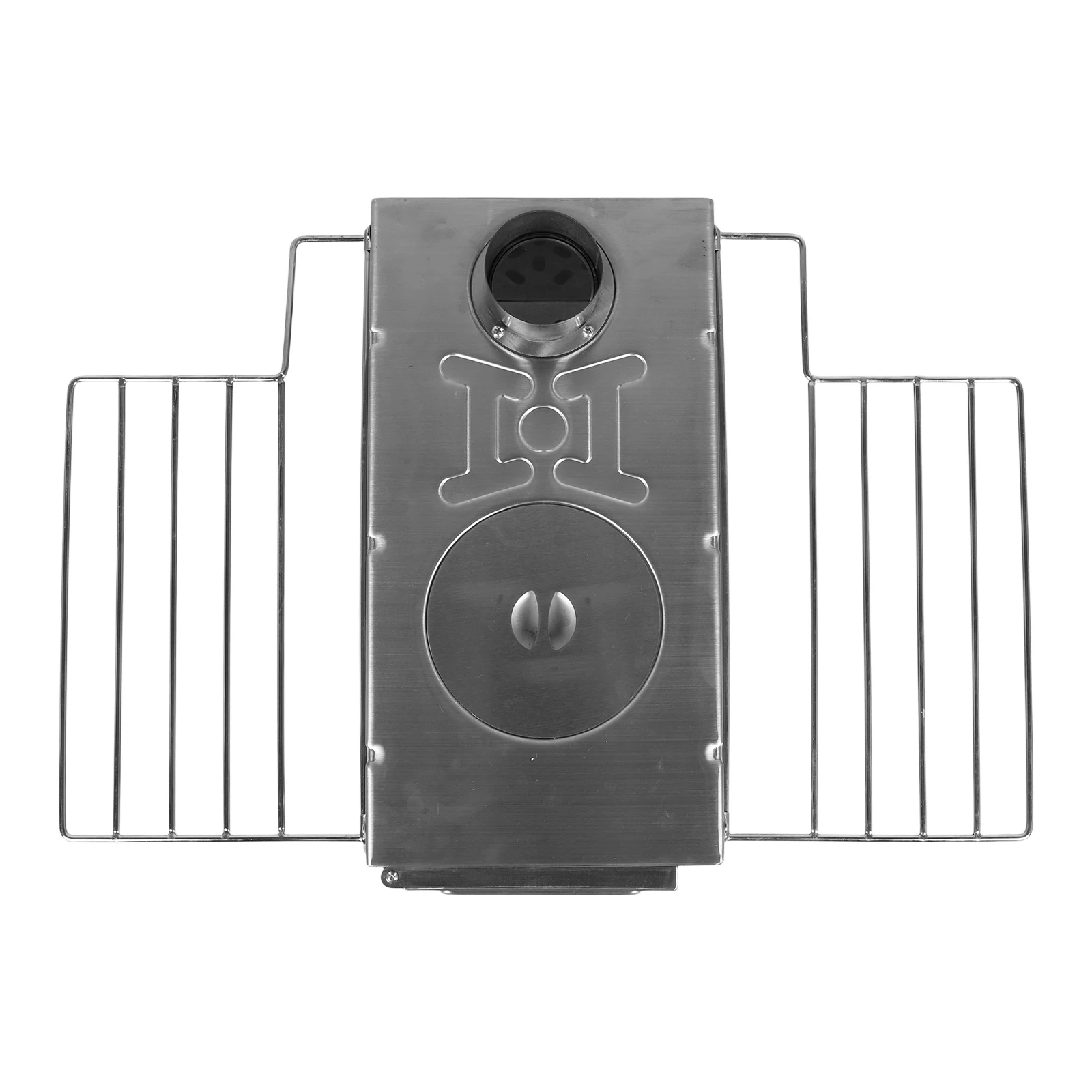 

Portable Wood Burning Stove with Chimney Pipe Weatherproof Patio Heater Rust Proof for Tents Shelters Camping