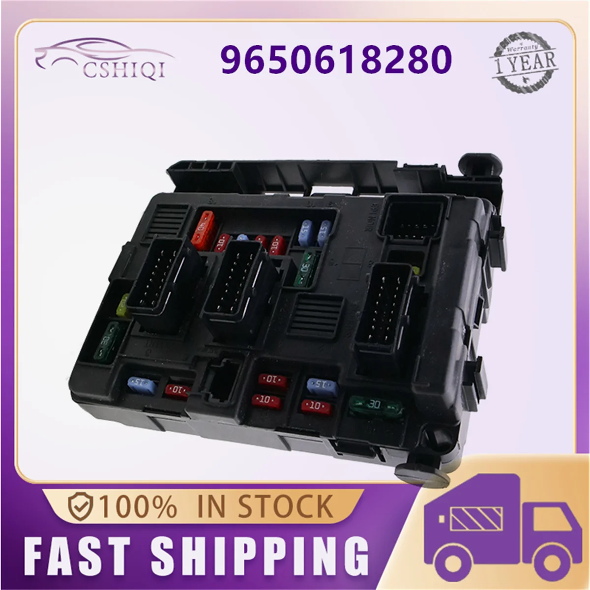 9650618280 Car Fuse Box Module For Peugeot Partner 206 307 For Citroen Xsara Berlingo Picasso C2 C3 C5 6500Y3 BSM B5 Accessories