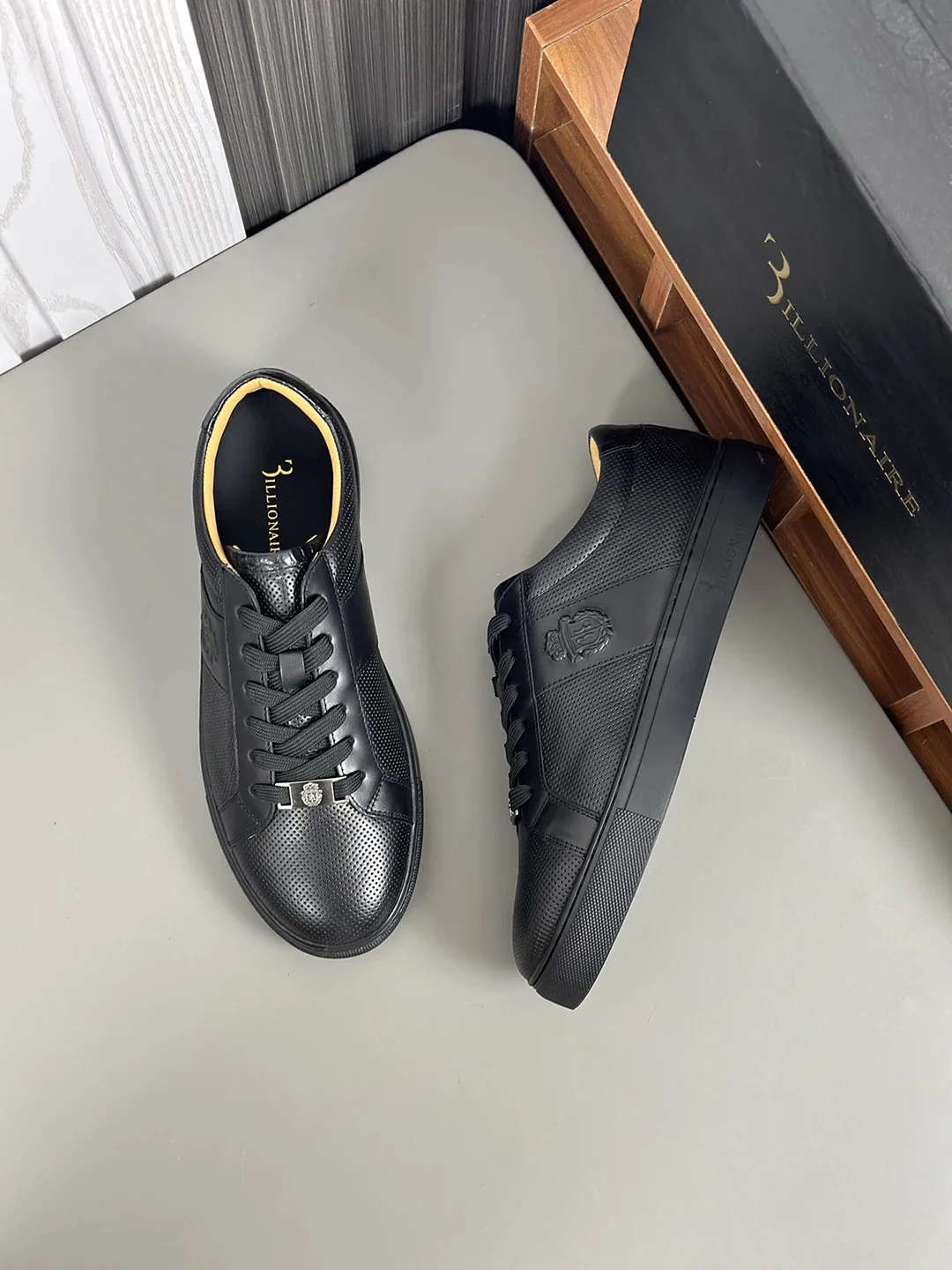 BILLIONAIRE 2026 SS Men Shoes Calf leather stitching leather Sports comfort high quality outdoors Men European OLD MONEY