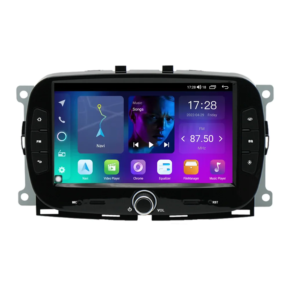 

Wholesale 7 Inch Android 13 Car radio 2 Din Multimedia Car stereo With Android Auto/Fm/Bt/AHD/DSP/Wifi For 2016-2019 Fiat 500