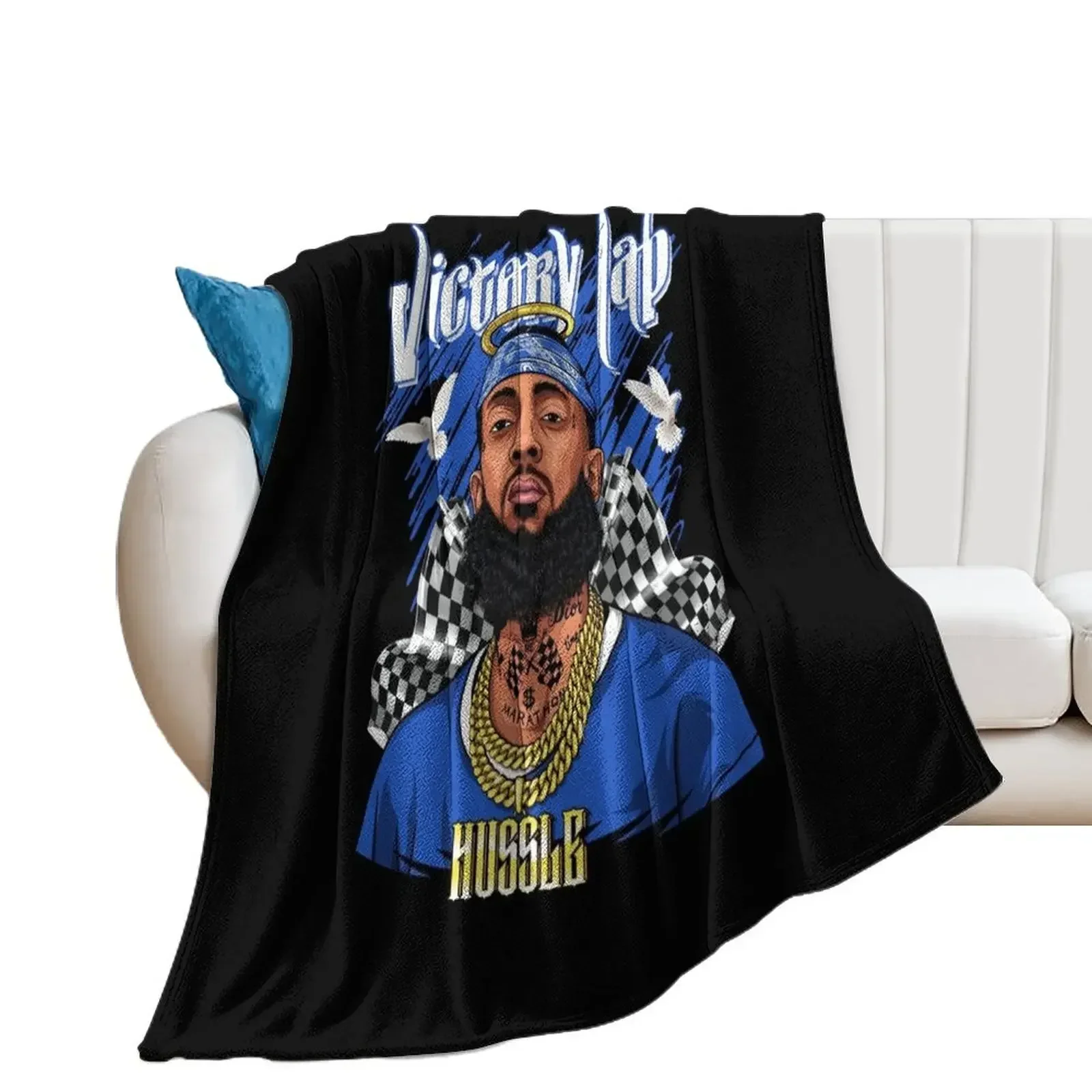 Nip Hussle Rapper Throw Blanket Large Tourist Decorative Sofa Blankets