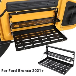 Półka na tylną klapę dwuwarstwowa do Ford Bronco 2021-2024 ze stopu Aluminium składany stół akcesoria do wnętrz