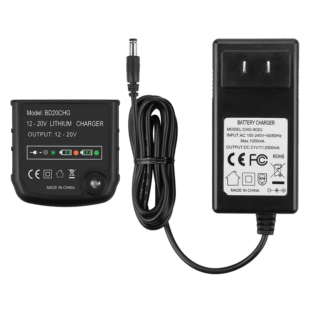 LBXR20 Lithium Battery Charger for BLACK and DECKER 16V 20V Max Lithium Battery