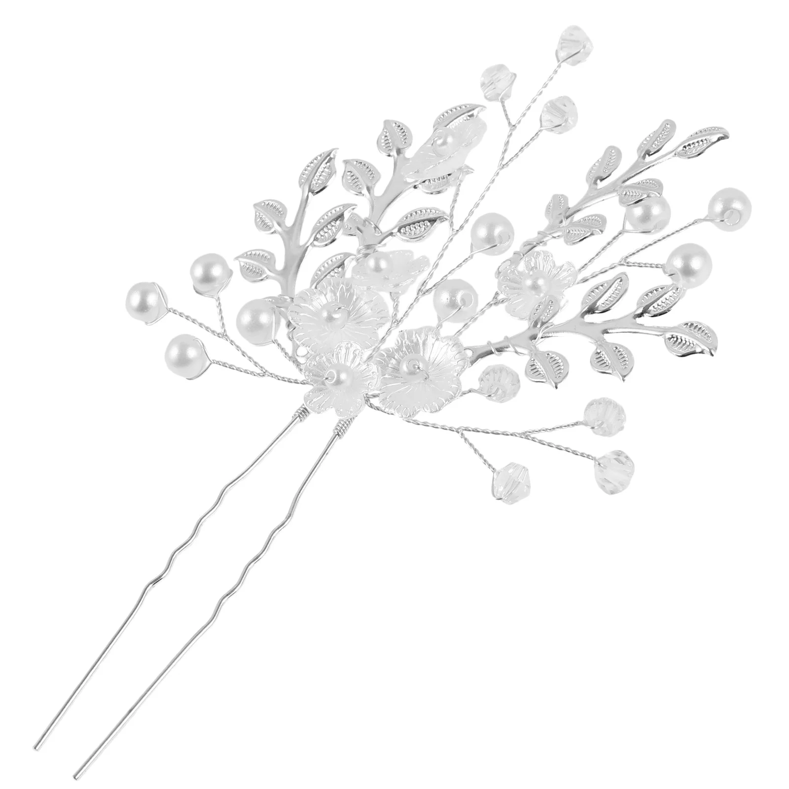 دبوس شعر على شكل زهرة اللؤلؤ مشبك شعر زفاف فاخر للعروس قطع شعر الزفاف للنساء دبابيس شعر على شكل زهور إكسسوارات شعر للحفلات