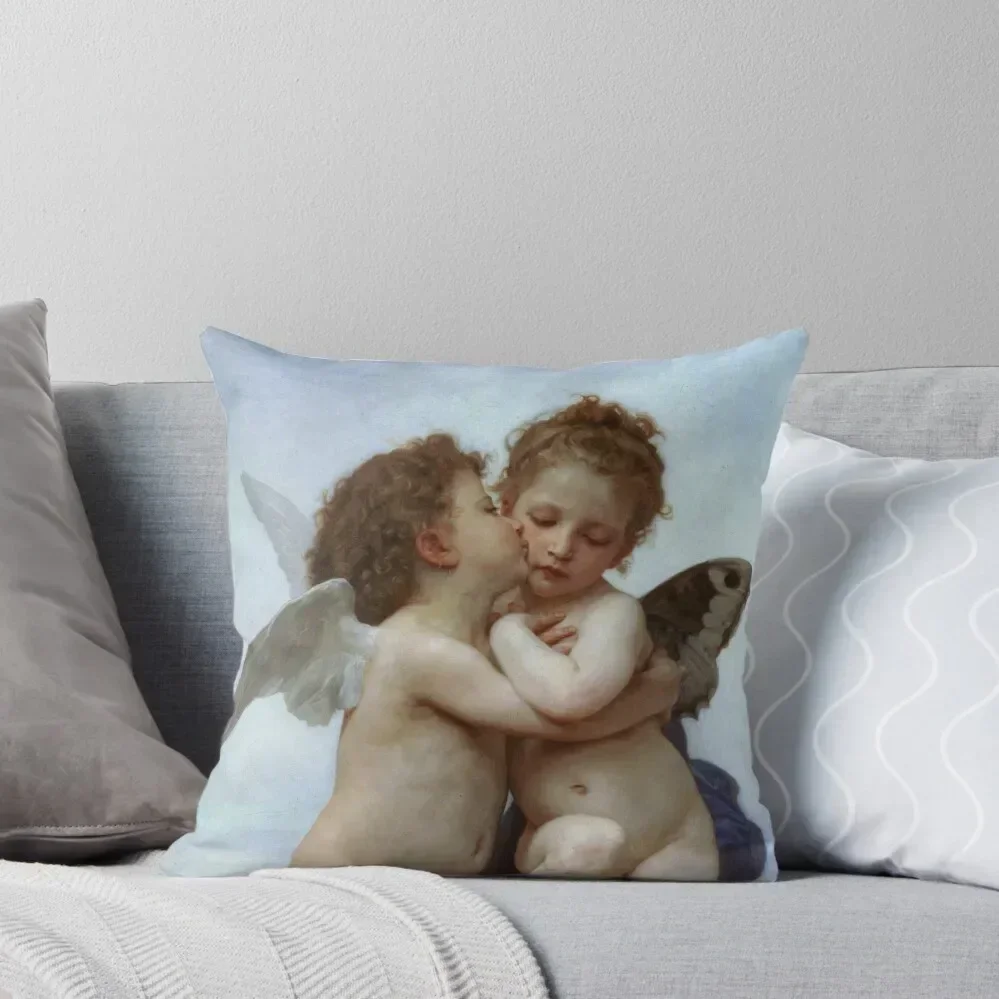 Cupid and Psyche Children Throw Pillow Marble Cushion Cover Couch Cushions Sofa Covers Pillowcases Cushion Covers Sofa pillow