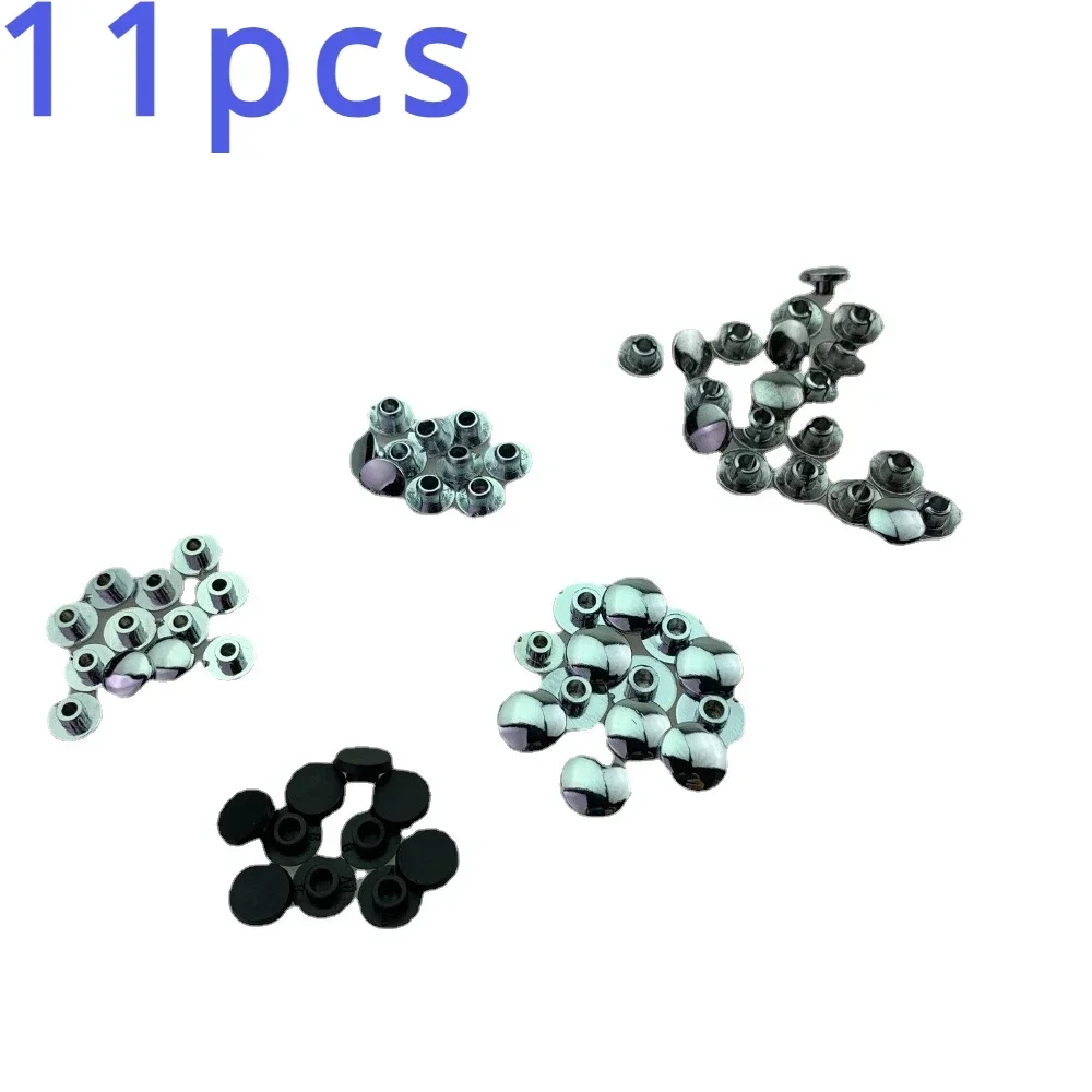 11pcs for EN125 Handle Cover Decorative Cover Scooter Rearview Mirror Screw Black,Silver Decorative Electroplated Smooth Surface