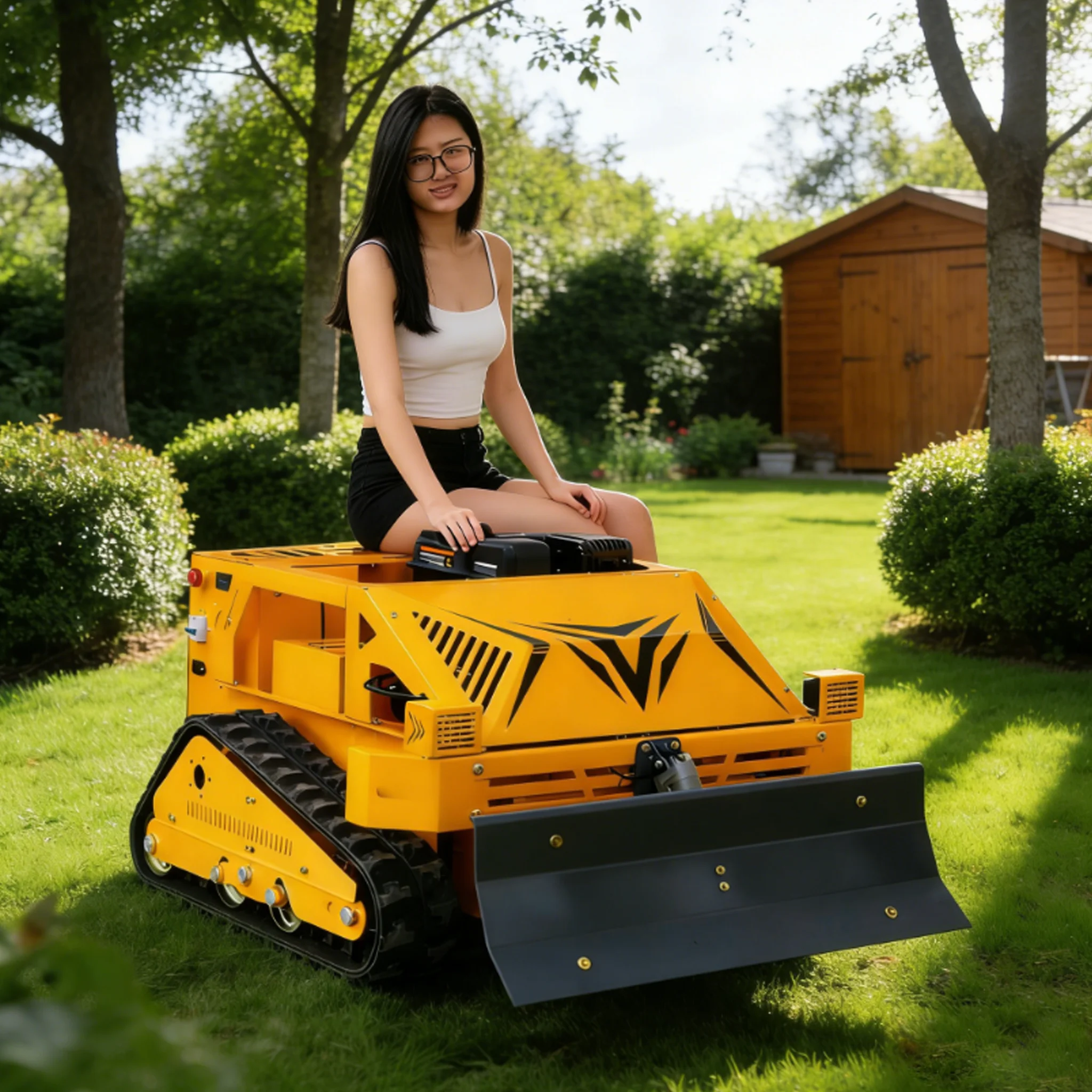 Customized mower with CE EPA certificate, remote control, zero-turn automatic robot, wireless mower for garden flail mower