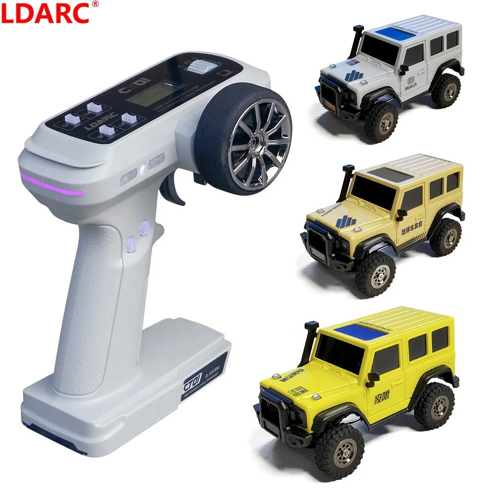 LDARC X43 1:43 Crawler RC Car Simulation Full Time 4WD Climbing Vehicle Toy Remote Control Toys RTR Kit for Man and Adults Toys