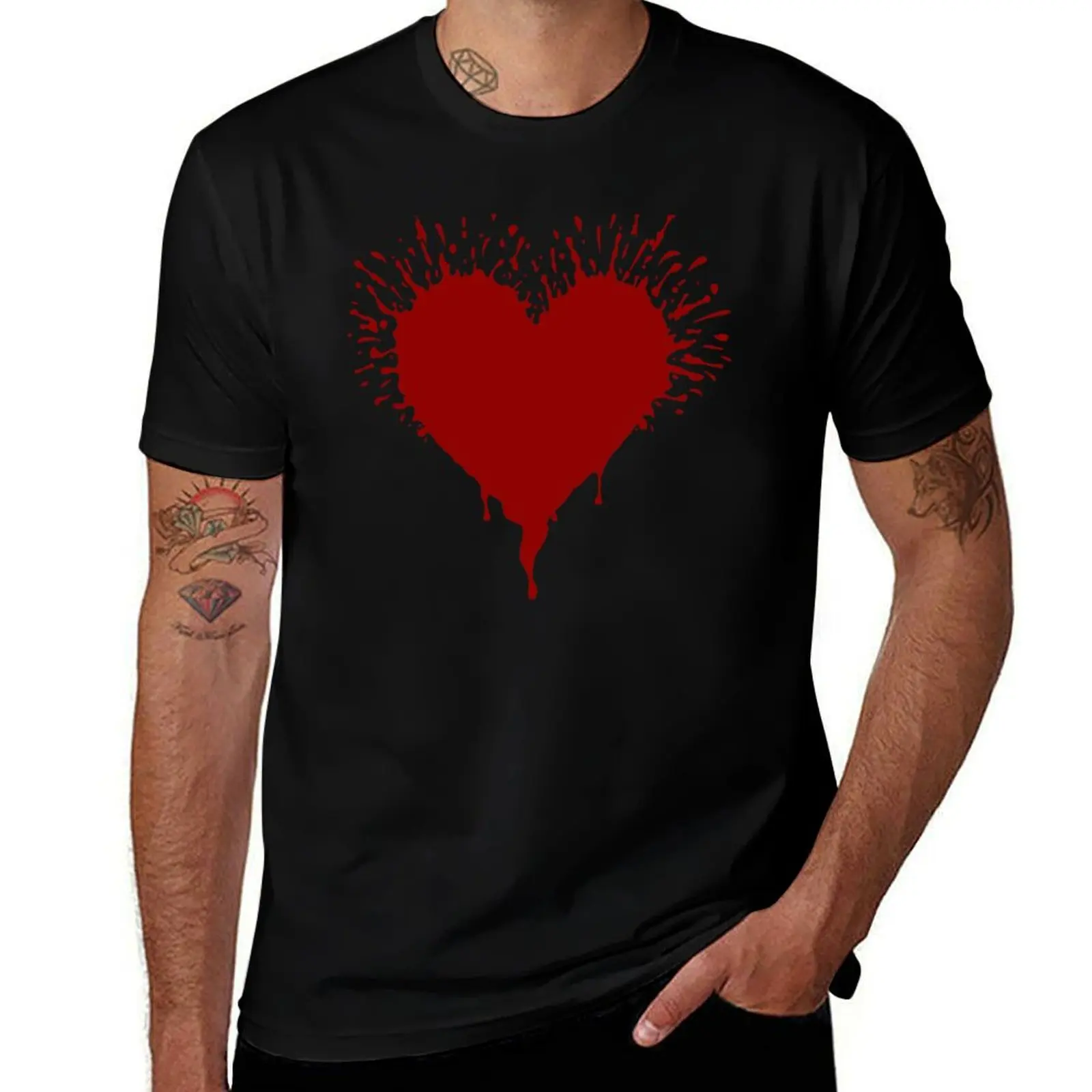 

Red heart chart classic T-Shirt man t shirt designer anime tshirt
