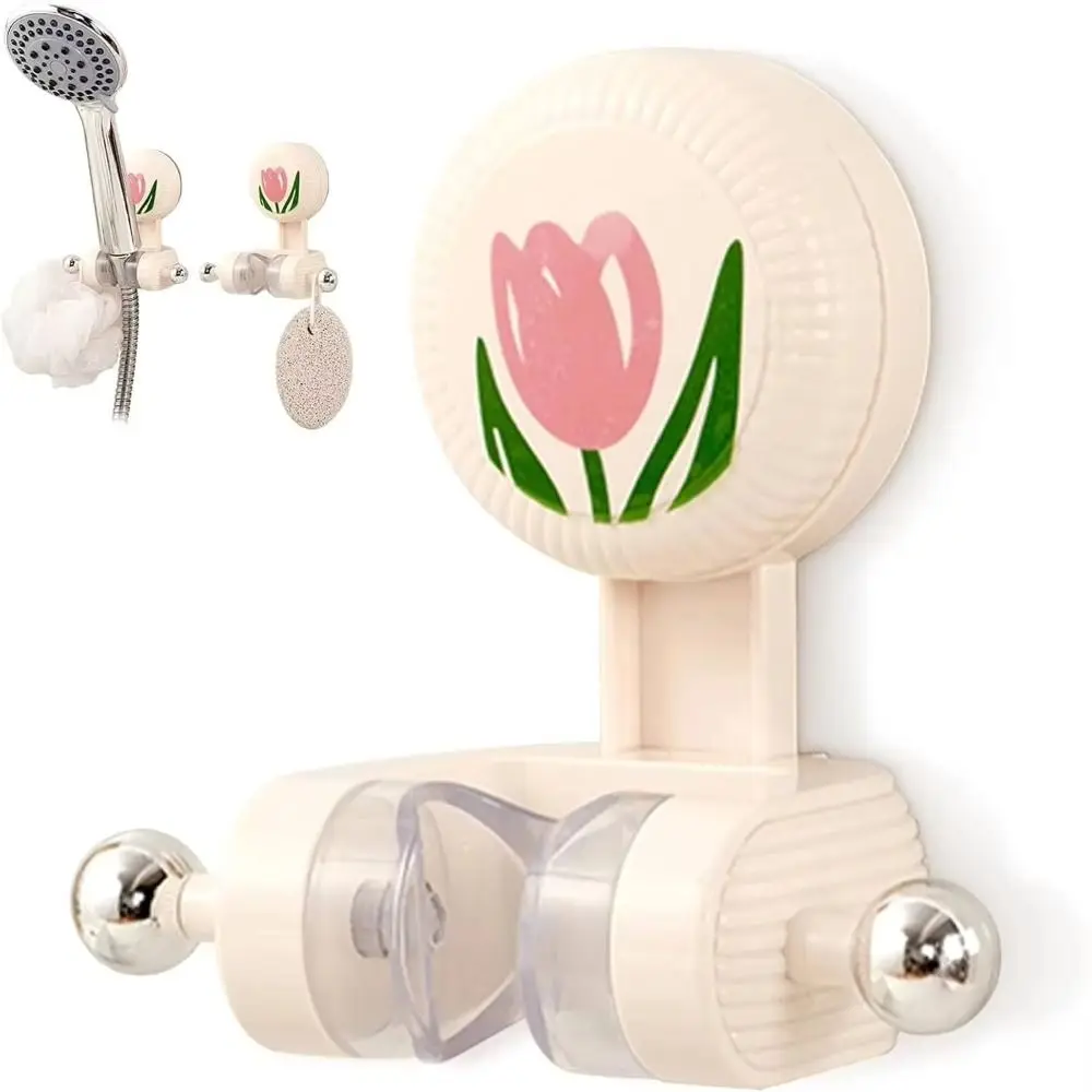 Portable Suction Cup Shower Head Holder Adjustable Cartoon Shower Head Mount Base Wall Mount Shower Bracket Bathroom Accessories - view 3