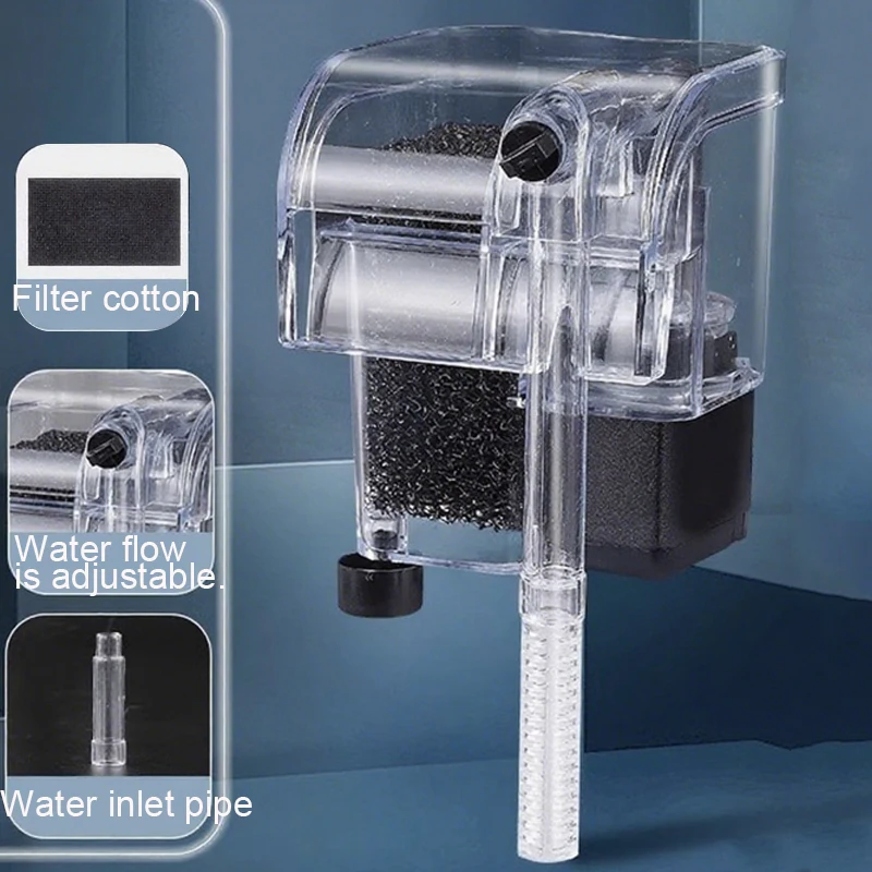 Aquarium Filter Fish Tank Silent Water Pump Purification Circulation External Filter Increase Oxygen Waterfall 220V 3.5w 250L/H - view 3