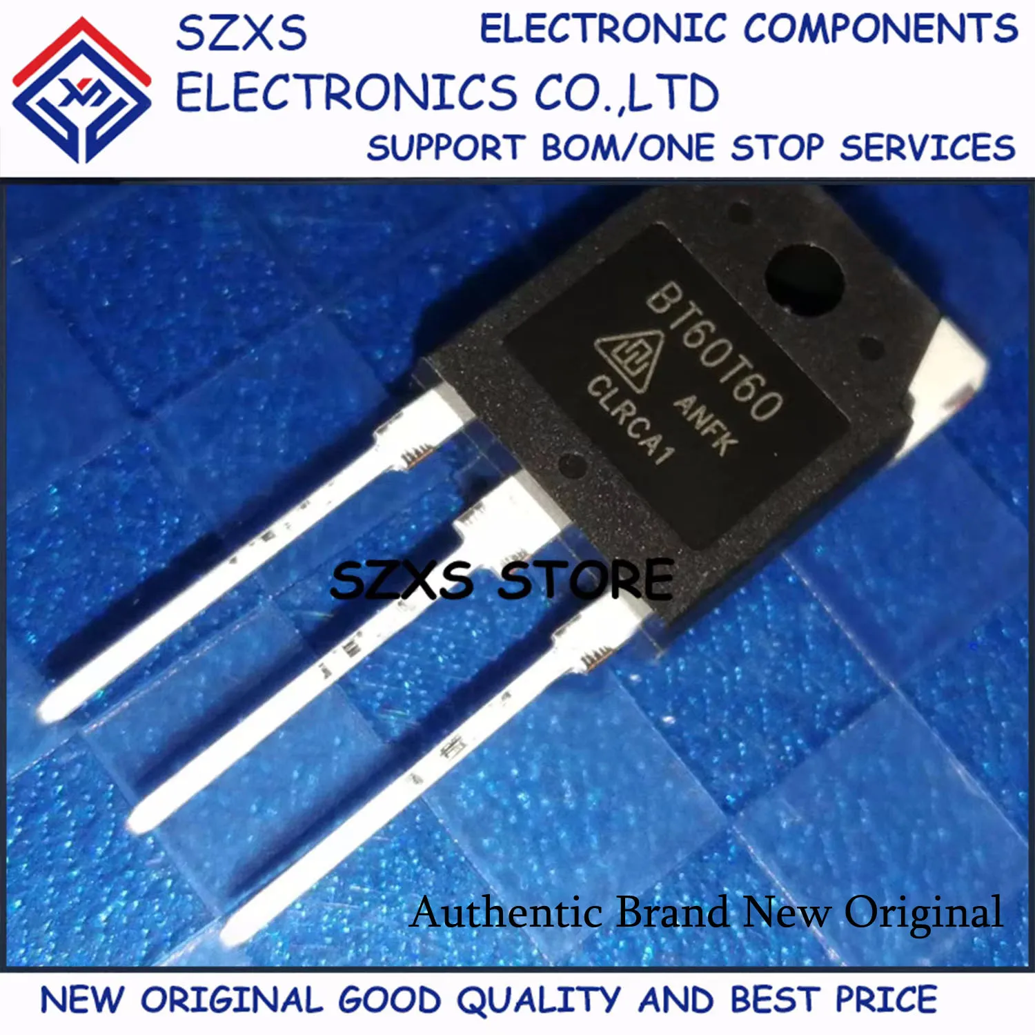 New Original 10Pcs BT60T60 BT60T60ANFK TO-3P 60A 600V Powerful IGBT Transistor In Stock Electronic Components Good Quality