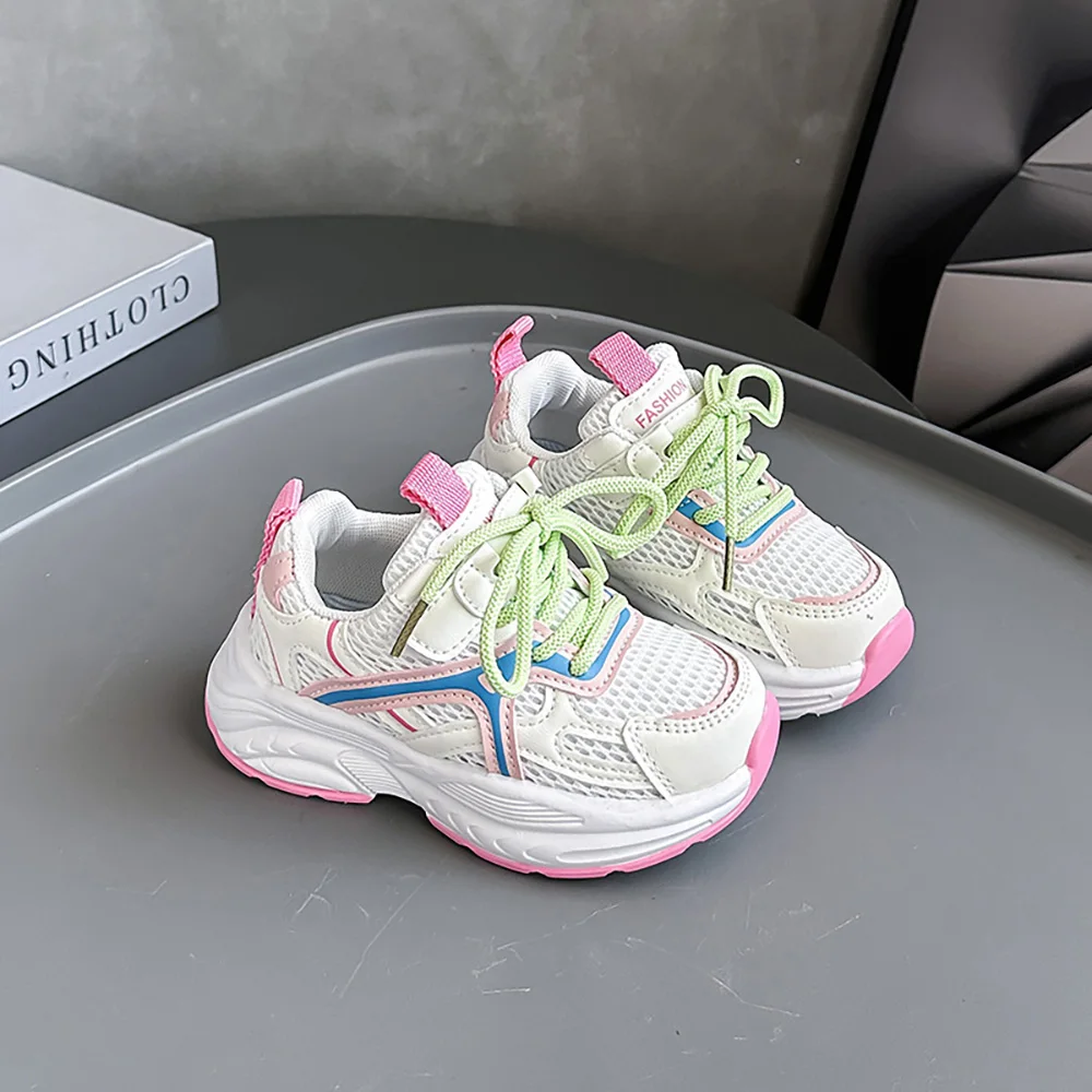 

Children's Spring Summer Shoes Children Fashion Shoes Girls Sneakers Mesh Breathable Sport Shoes Soft Children Kids Sneakers