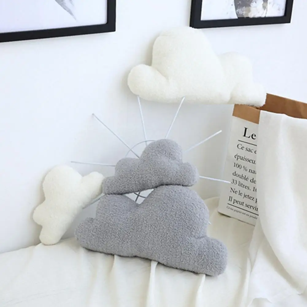 Cute Cloud cuscino cuscino peluche farcito pisolino sonno cuscino ornamento peluche divano nuvola cuscino decorazioni per la casa
