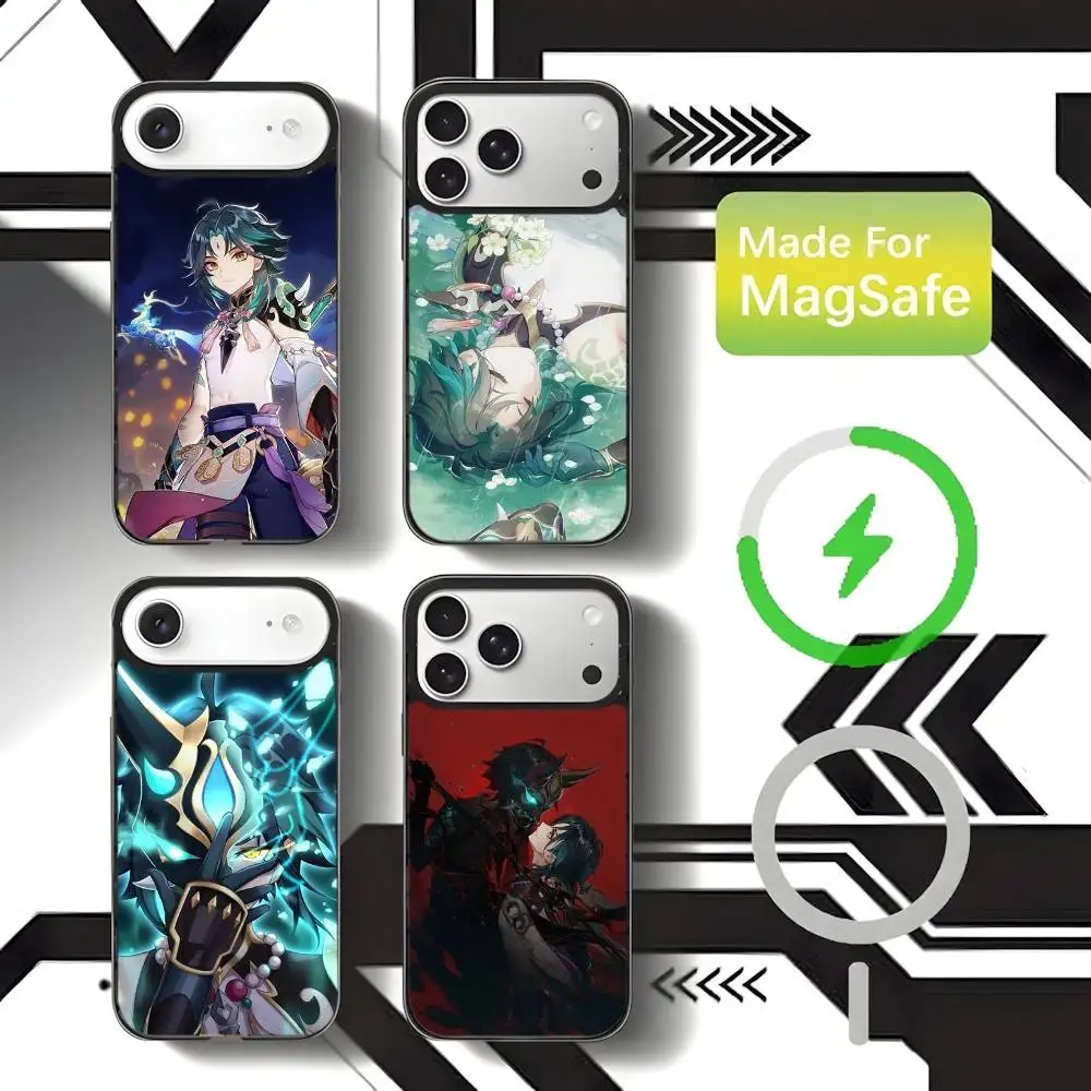 

Genshin Impact Xiao Phone Case For iPhone 17,16,15,14,13,12,11,Pro,Max,Plus,Mini,SE4,E Magnetic Magsafe Wireless Charging