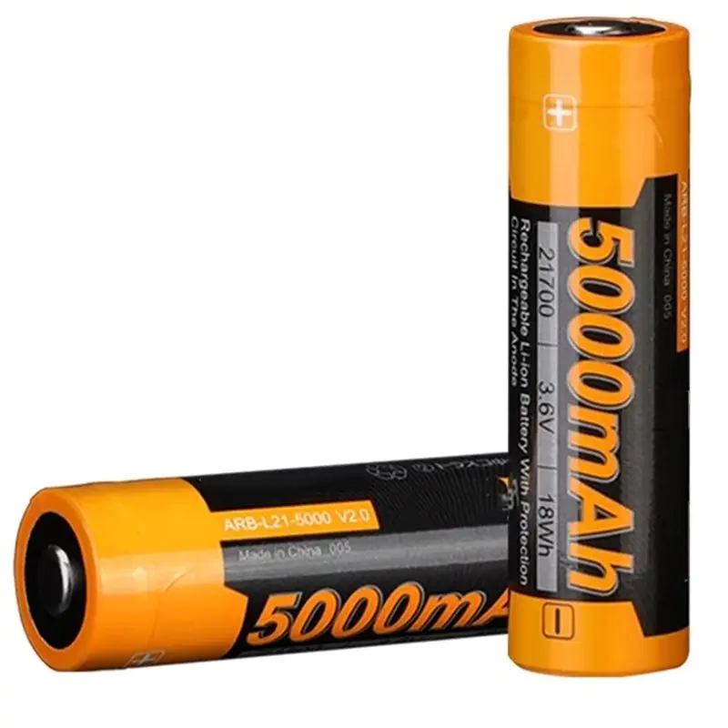 【GREAT VALUE】High Capacity -L21-5000 V2.0 5000Mah Rechargeable Li- Battery For Flashlights, Power Cell