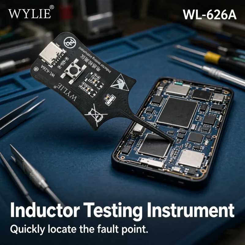 Inductance Detector Powered Electromagnetic Induction Green Light Fault Indicator for PCB Motherboard Inductor Troubleshooting