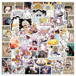 10/30/50/100pcs Anime Luffy Gear 5 ONE PIECE Stickers Waterproof Decals Skateboard Suitcase Motorcycle Graffiti Sticker for Kids