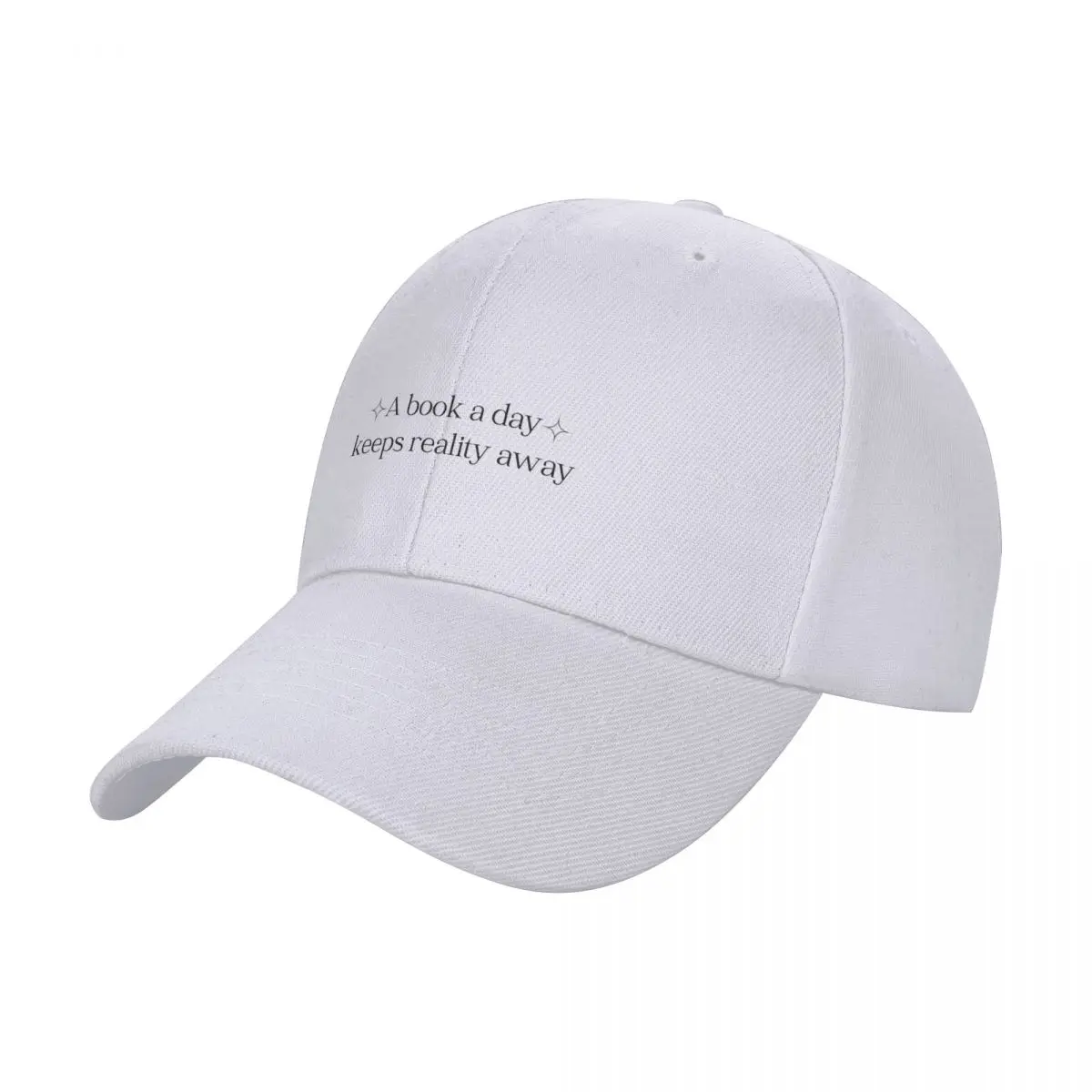 A Book A Day Keeps Reality Away, Bookish, Books Baseball Cap Hip Hop Fashion Beach Hats Man Women's