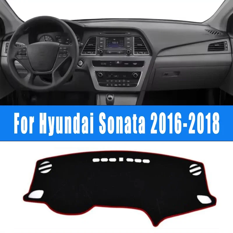 

Car Dashboard Mat Dash Cover Central Control Pad Custom Nonslip Cape Sunshade Accessories For Hyundai Sonata 2016-2018 2017