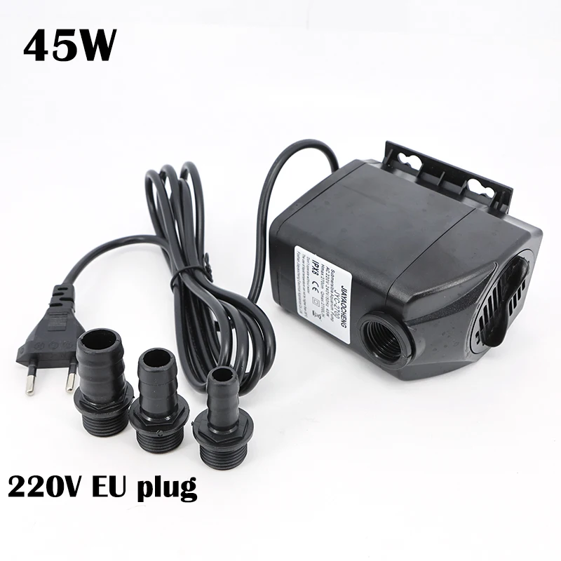 

AC 220V 45W Submersible Water Pump 2500L/H Ligh Aquarium Fountain Air Fish Pond Tank Water Pump EU POWER Plug
