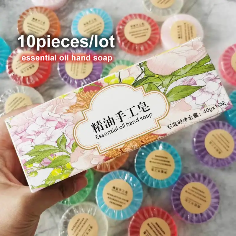 Free Shipping Bathing Tiktok Hot Sale Washing Hand Colorful Fragrance Odour Sweet Smell 10Pieces Soaps/Box for Gift Presents