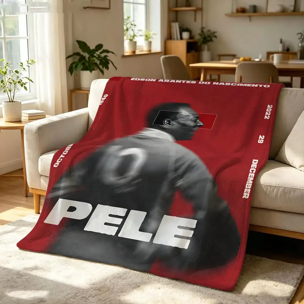 Celebrity P-Pele Throw Soft Warm Flannel Throw Blanket, Multi-use for Sofa Bed Office Nap