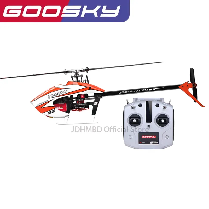 

Goosky S2max Радиоуправляемый вертолет Шестиканальный 3d трюковый вертолет Двойной бесщеточный двигатель Профессиональная модель самолета с дистанционным управлением Игрушечный