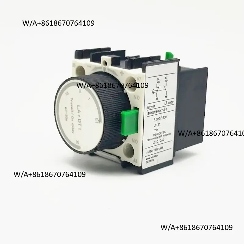 On Delay Time Auxiliary Contact Blocks for Contactor LADT2 0.1-30S LA2-DT2 Silver Contact LA2 DT2