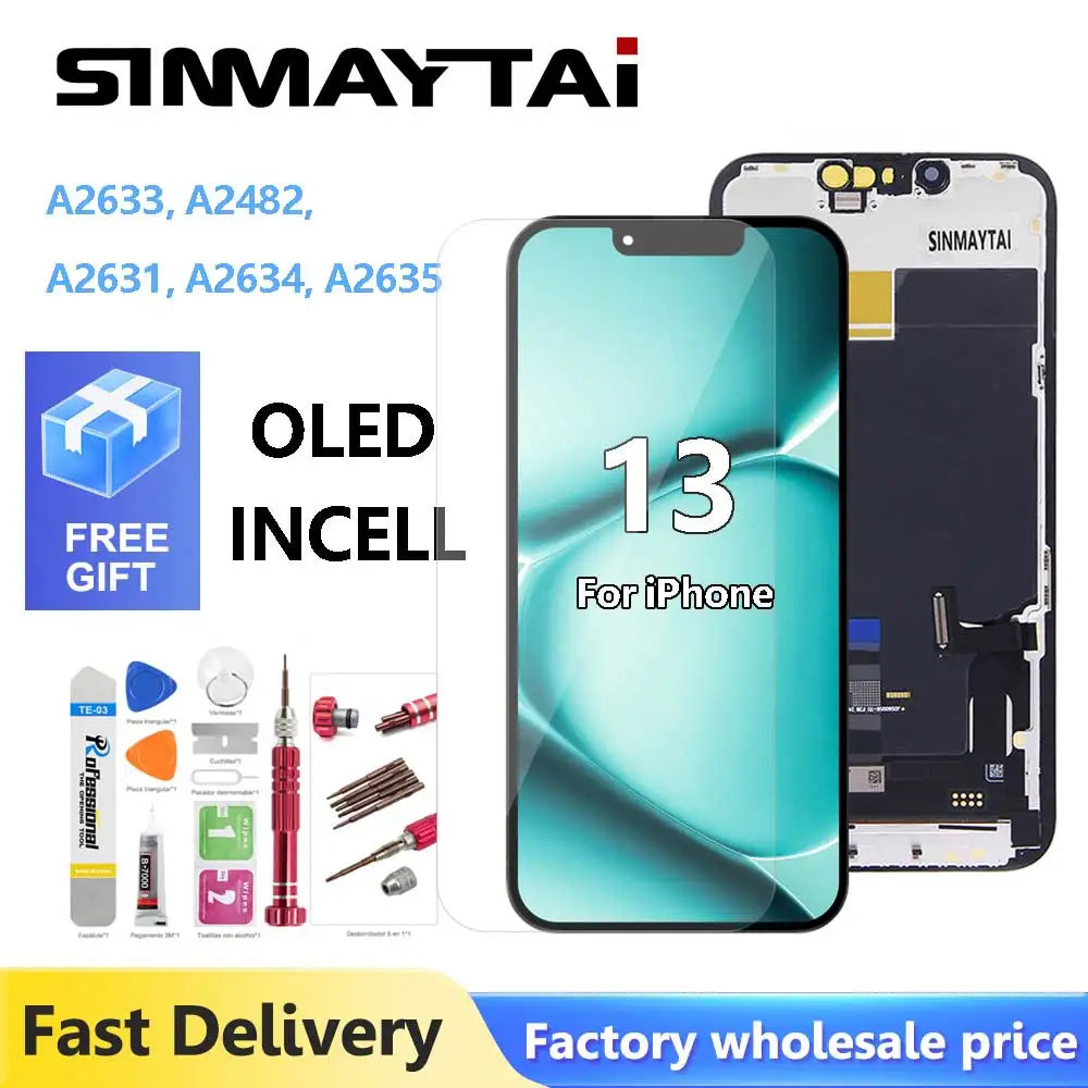 A2633, A2482, A2631, A2634, A2635 Premium OLED LCD für iPhone 13 Display Touch mit 3D Touch Screen Digitizer Ersatz